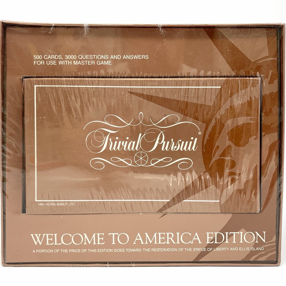 Trivia Pursuit Welcome to America Edition Cards 1985 Horn Abbot Ltd. NEW SEALED
